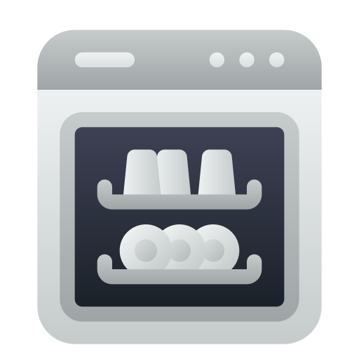 Посудомоечная машина Generic Flat Gradient иконка