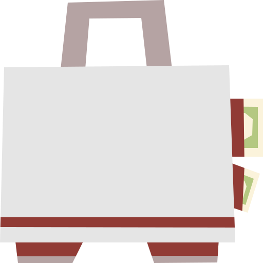 valigetta Cartoon Flat icona