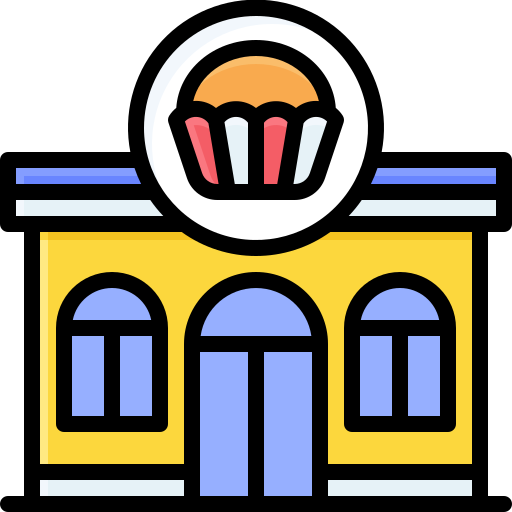 pastel de taza Generic Outline Color icono