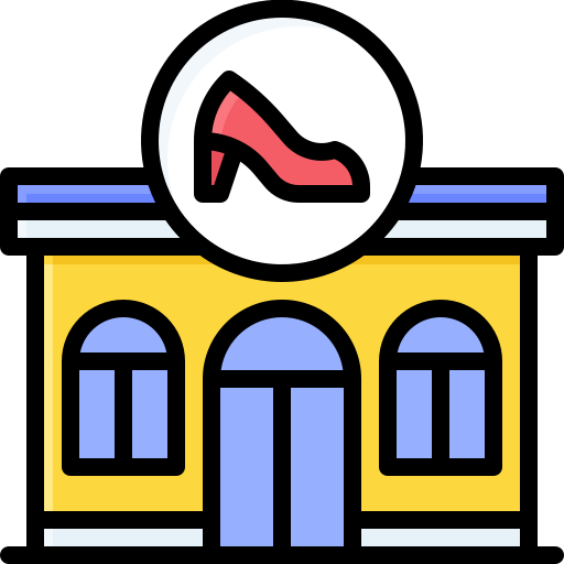 Shoe shop Generic Outline Color icon