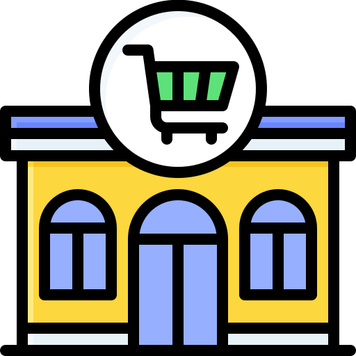 Supermarket Generic Outline Color icon