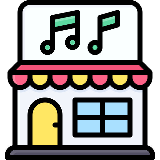 Music store Generic Outline Color icon