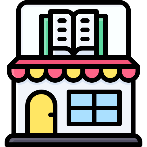 Book shop Generic Outline Color icon
