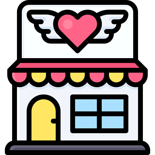 Heart wings Generic Outline Color icon