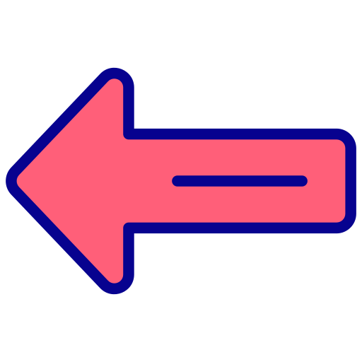 Left arrow Generic Outline Color icon