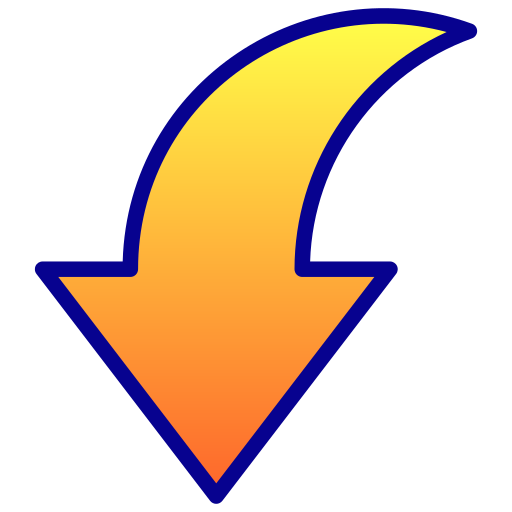 Down arrow Generic Lineal Color Gradient icon