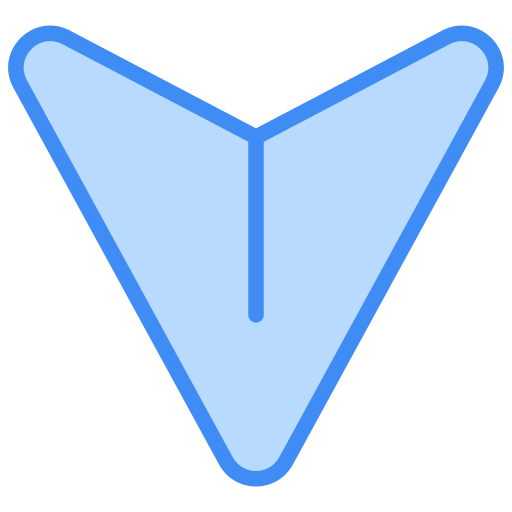 下矢印 Generic Blue icon