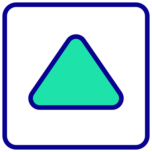 위쪽 화살표 Generic Outline Color icon