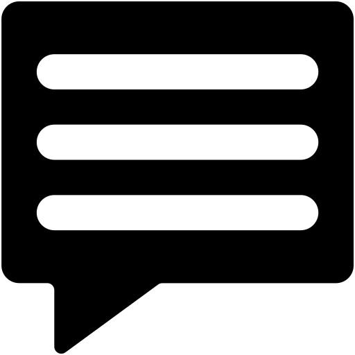 bulle Generic Glyph Icône