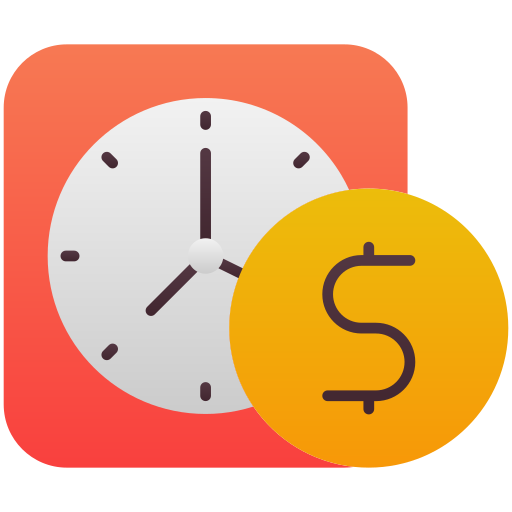 Время - деньги Generic Flat Gradient иконка