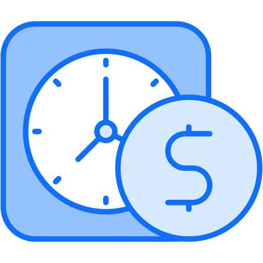 Time is money Generic Blue icon