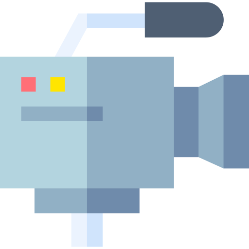 Video camera Basic Straight Flat icon