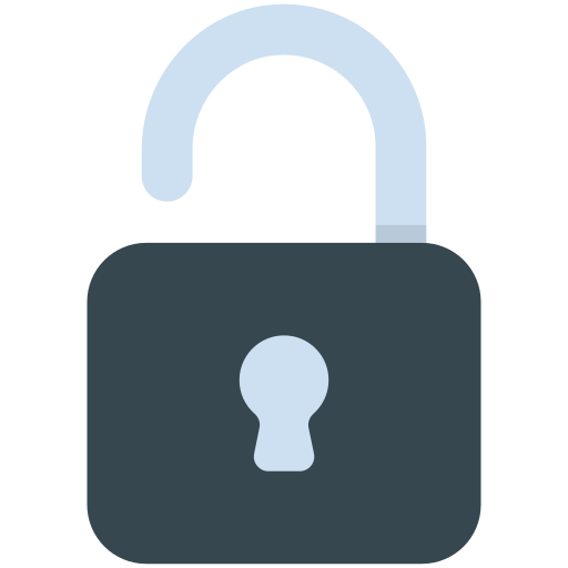 Open lock Generic Flat icon