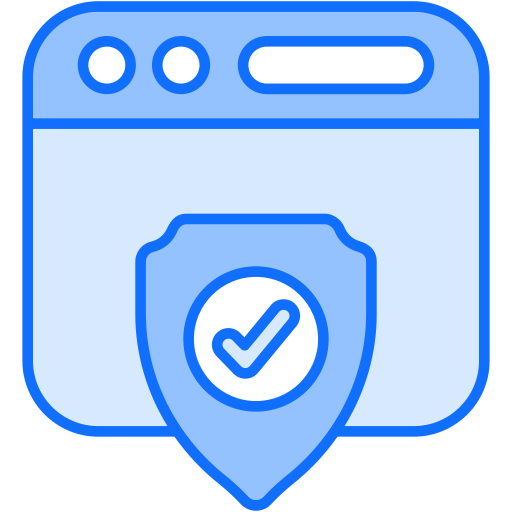 bezpieczeństwo sieci Generic Blue ikona