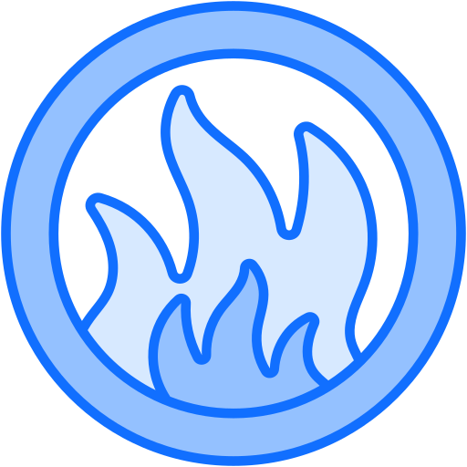 inflamable Generic Blue icono