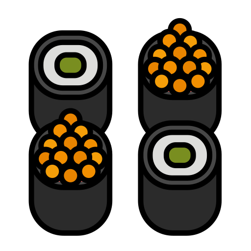 sushi Generic Outline Color ikona