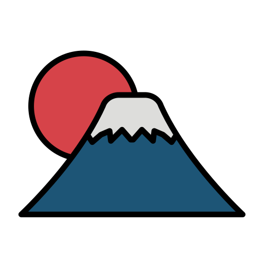 富士山 Generic Outline Color icon