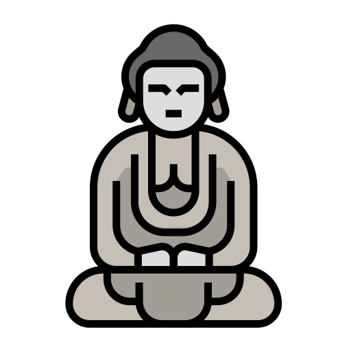 Buddha Generic Outline Color icon