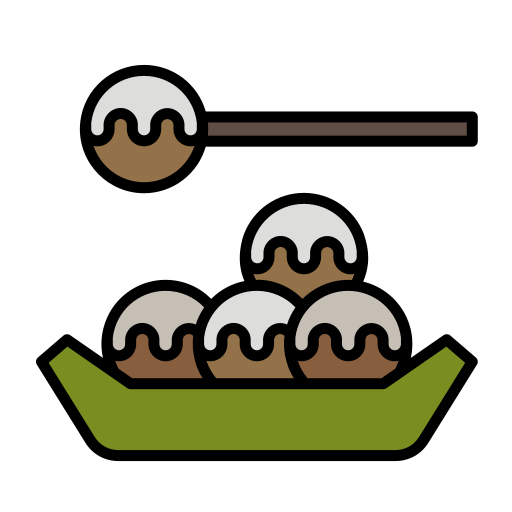 Takoyaki Generic Outline Color icon