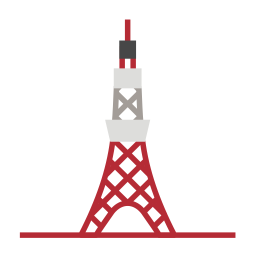 wieża tokyo Generic Flat ikona