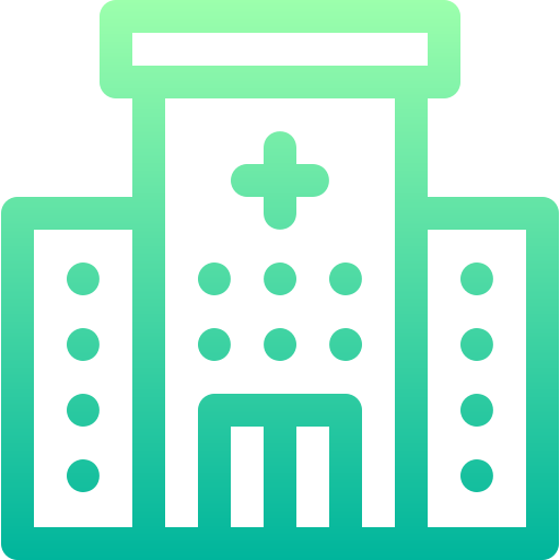 krankenhaus Basic Gradient Lineal color icon