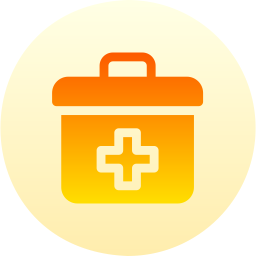 First aid kit Basic Gradient Circular icon