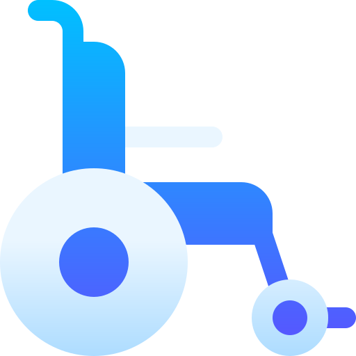 wózek inwalidzki Basic Gradient Gradient ikona