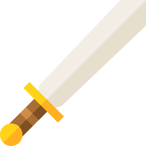 Épée Basic Straight Flat Icône