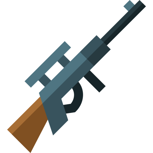 fucile di precisione Basic Straight Flat icona