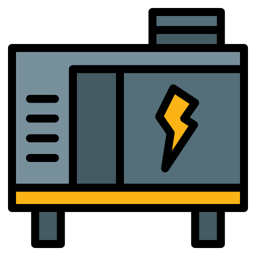 generator elektryczny Generic Outline Color ikona