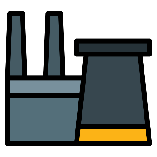 elektrownia jądrowa Generic Outline Color ikona