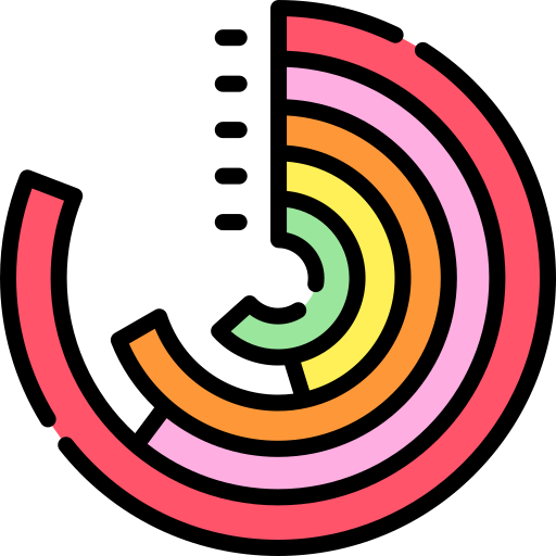 balkendiagramm Special Lineal color icon