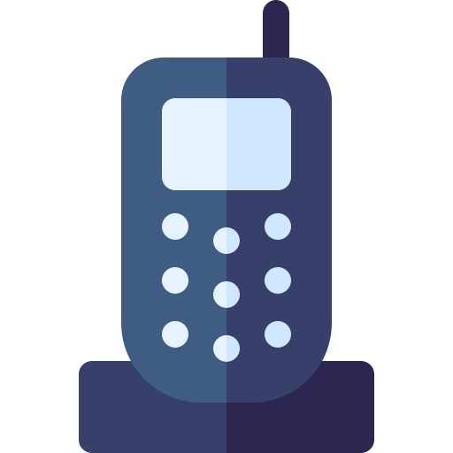 teléfono de mano Basic Rounded Flat icono