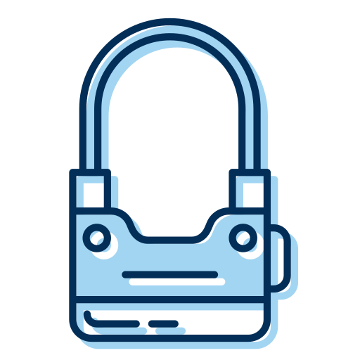 Padlock Generic Blue icon