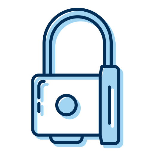 Padlock Generic Blue icon