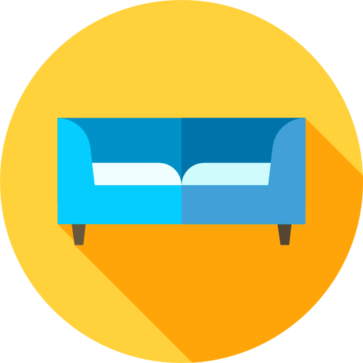 sofa Flat Circular Flat ikona