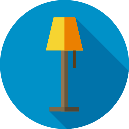 lamp Flat Circular Flat icoon