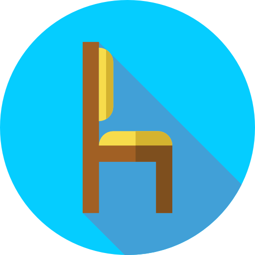 silla Flat Circular Flat icono