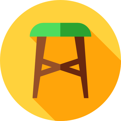 stołek Flat Circular Flat ikona