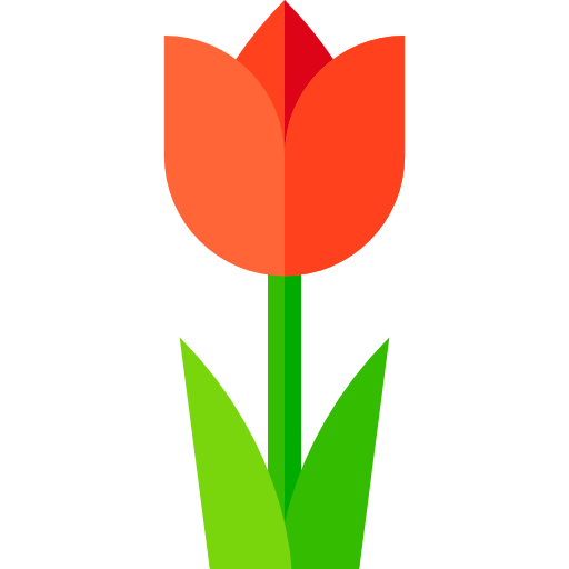 tulipe Basic Straight Flat Icône