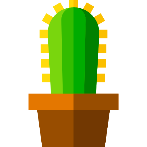Cactus Basic Straight Flat icon