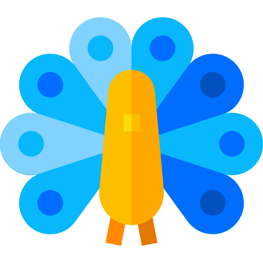 Peacock Basic Straight Flat icon