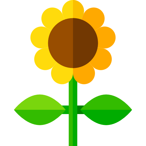 Sunflower Basic Straight Flat icon