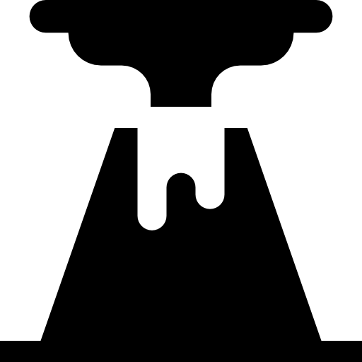 vulcano Basic Straight Filled icona