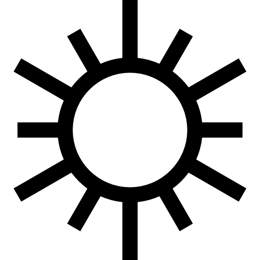 sole Basic Straight Lineal icona