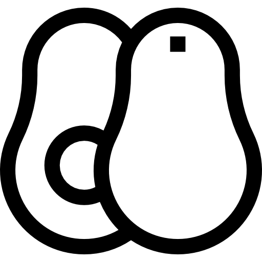 abacate Basic Straight Lineal Ícone