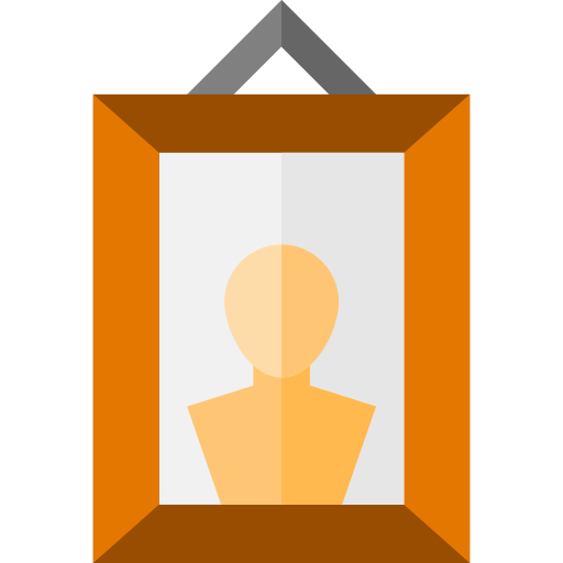 retrato Basic Straight Flat icono