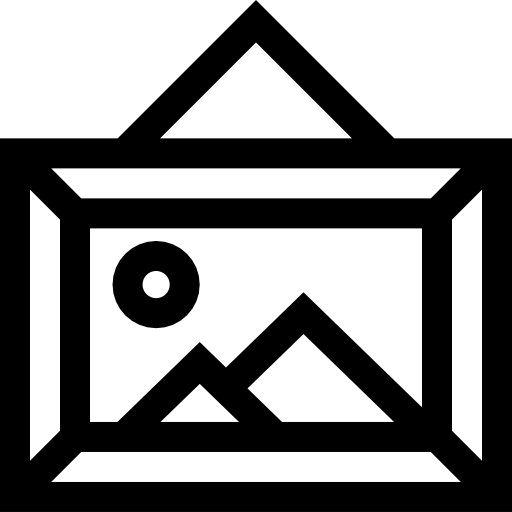 paisaje Basic Straight Lineal icono