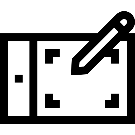 tableta gráfica Basic Straight Lineal icono
