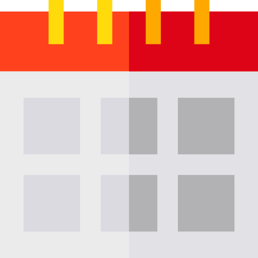 Calendar Basic Straight Flat icon